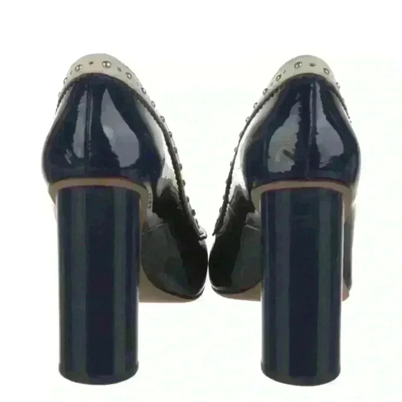 Vintage Tory Burch Patent Leather Studded Heels | Y2K Designer Pumps, Coquette - Picture 4 of 5